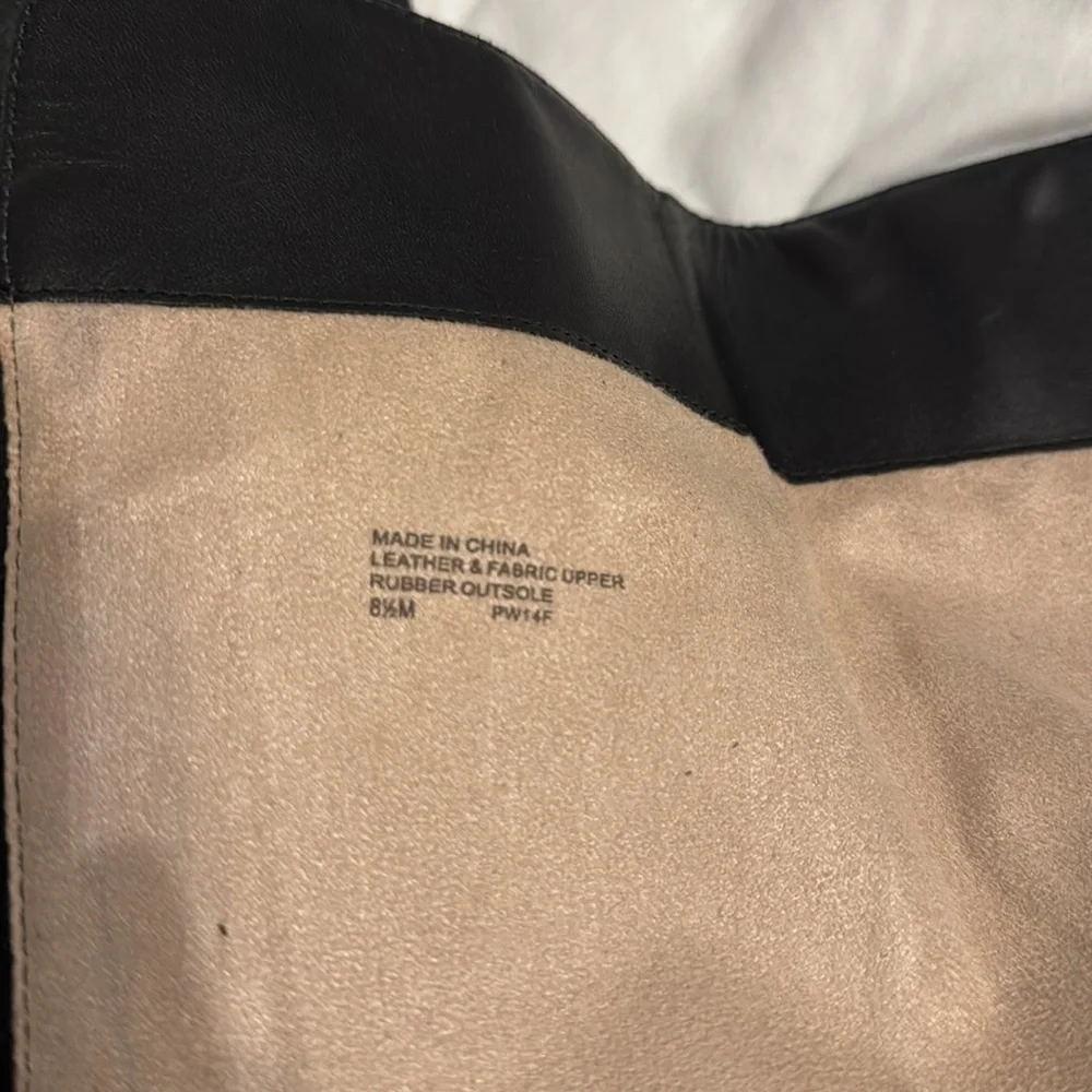 Michael Kors Womens Riding Boots Size 8.5 M Bromley Black Leather Knee H…